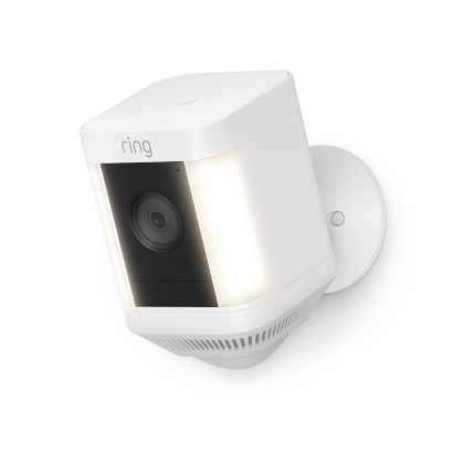 Ring Spotlight Cam Plus, Battery, Two-Way Talk, White