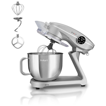 Instant Pot Stand Mixer Pro,600W 10-Speed Electric Mixer with Digital Interface, Silver
